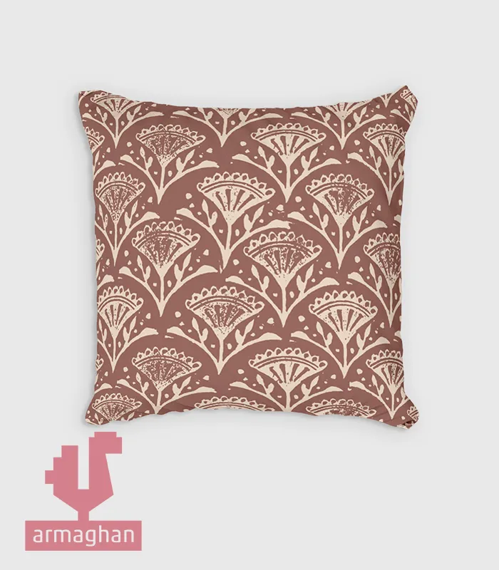 Patterned-brown-cream-cushion