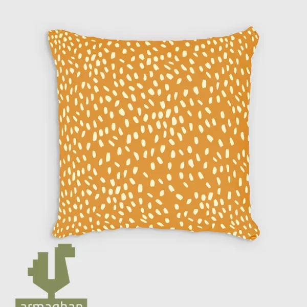 Orange-dotted-cushion