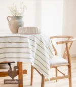 Linen-striped-tablecloth