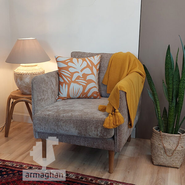Orange-patterned-cushion