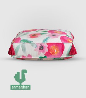 Pink-floral-cube-sofa