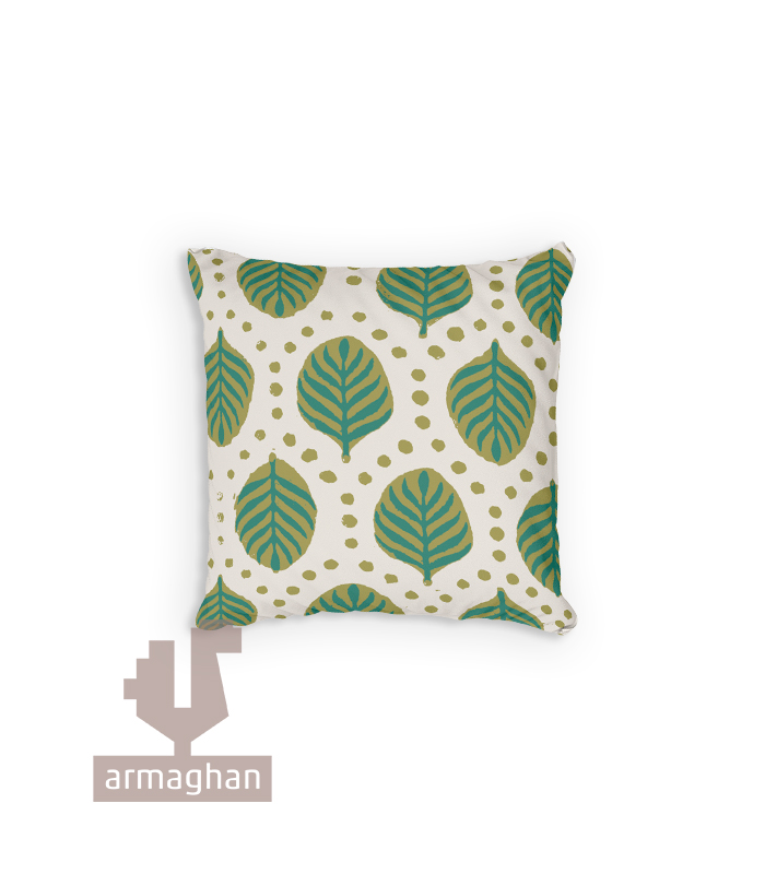 Cream-fig-leaf-design-cushion