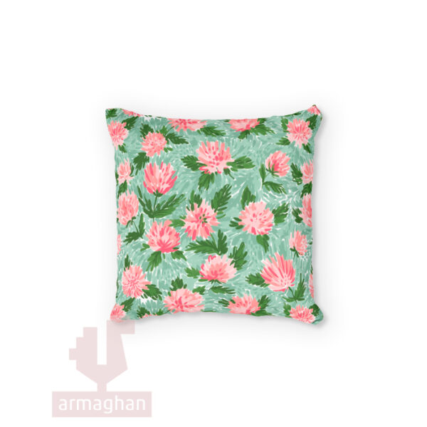 Pink-floral-cushion