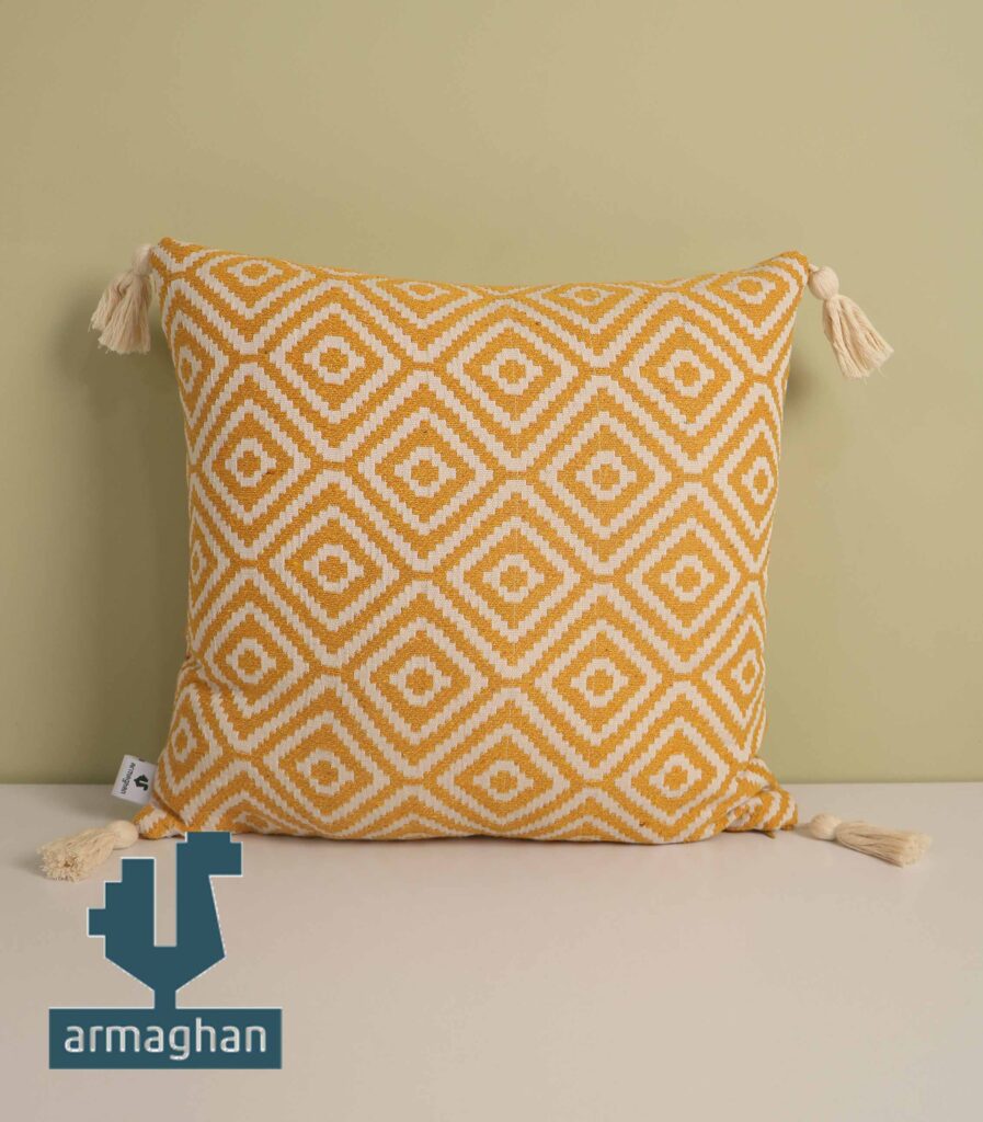 Buy a yellow textured cushion